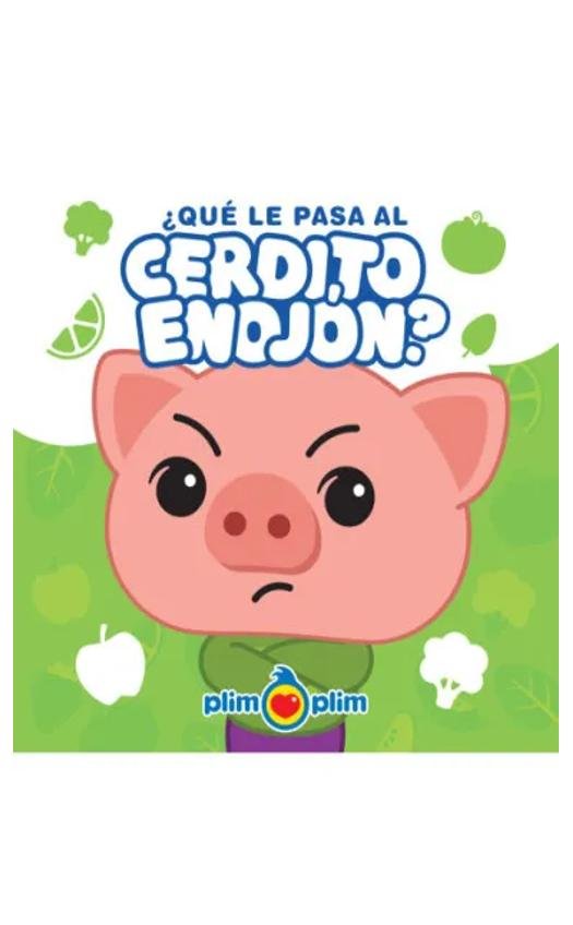 que le pasa al cerdito enojon? (acartonado) - plim plim